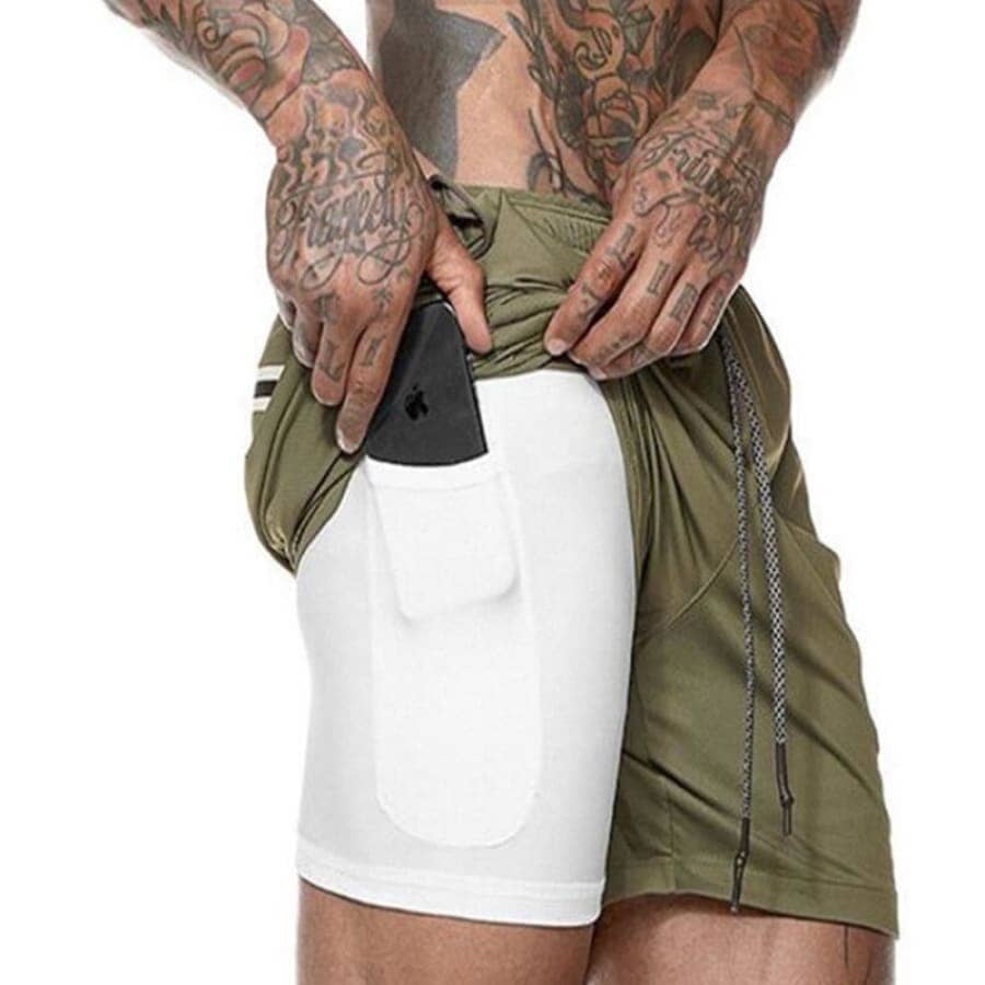 Short Esportivo Para Treino 2 em 1  Air Effect  Leve e Confortável