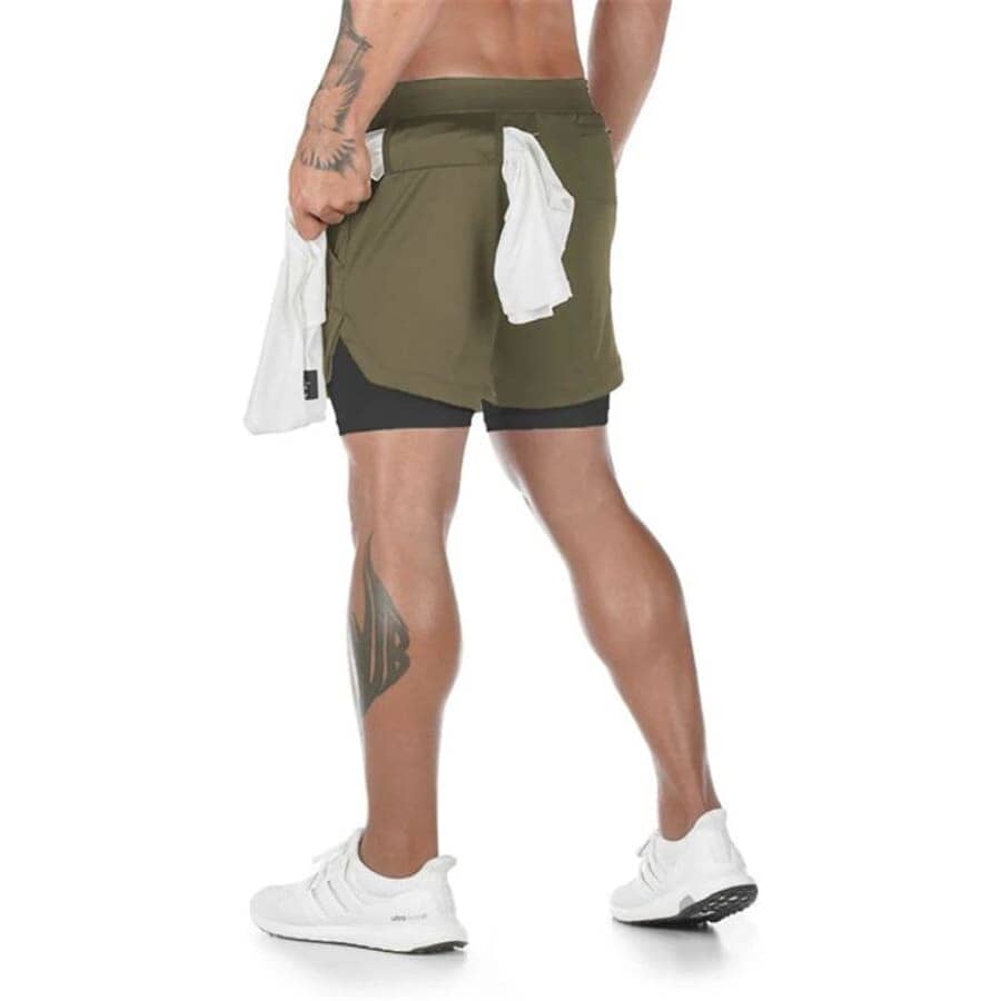 Short Esportivo Para Treino 2 em 1  Air Effect  Leve e Confortável