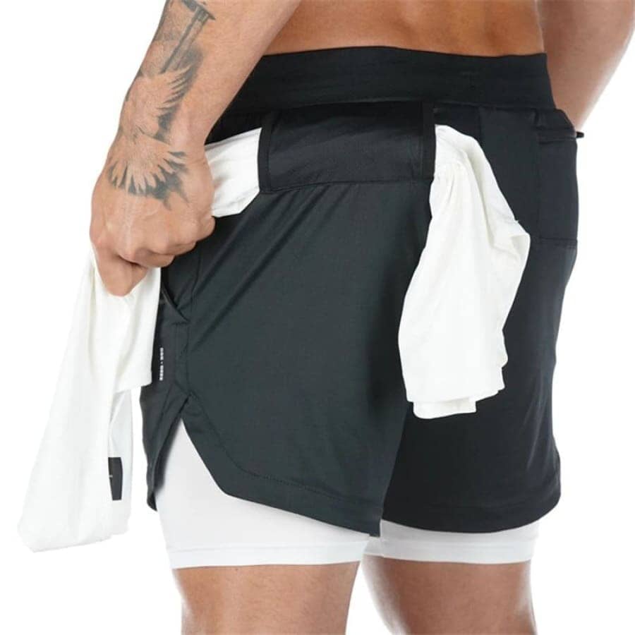 Short Esportivo Para Treino 2 em 1  Air Effect  Leve e Confortável