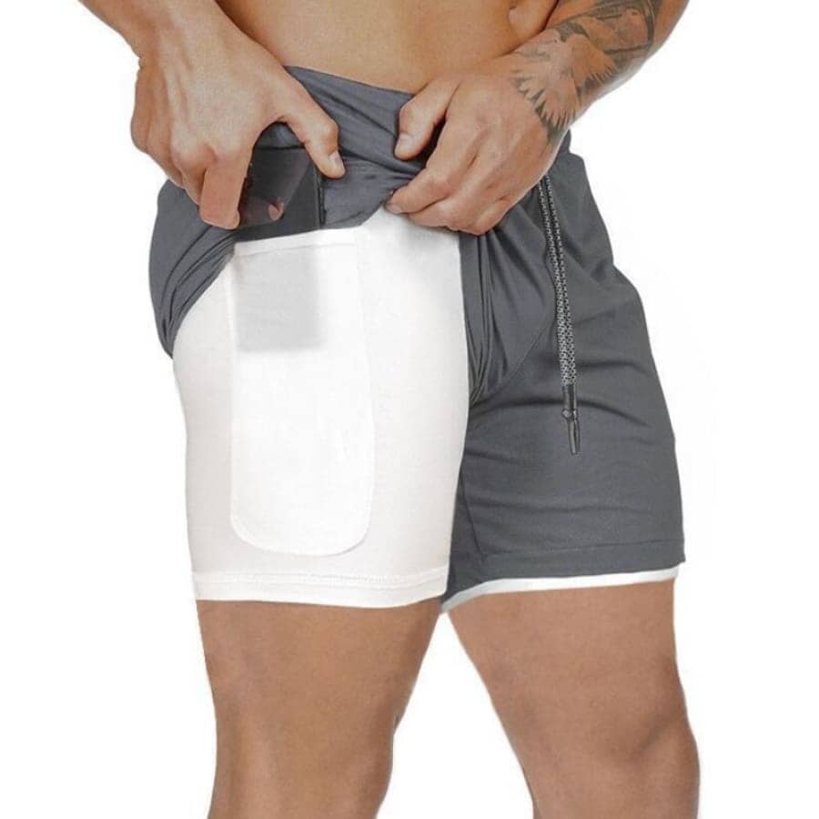 Short Esportivo Para Treino 2 em 1  Air Effect  Leve e Confortável