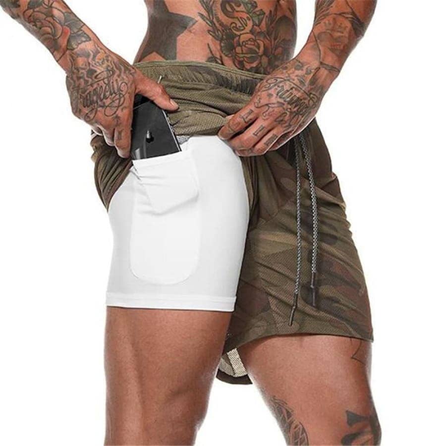 Short Esportivo Para Treino 2 em 1  Air Effect  Leve e Confortável
