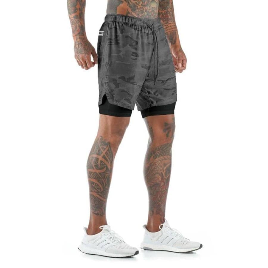 Short Esportivo Para Treino 2 em 1  Air Effect  Leve e Confortável