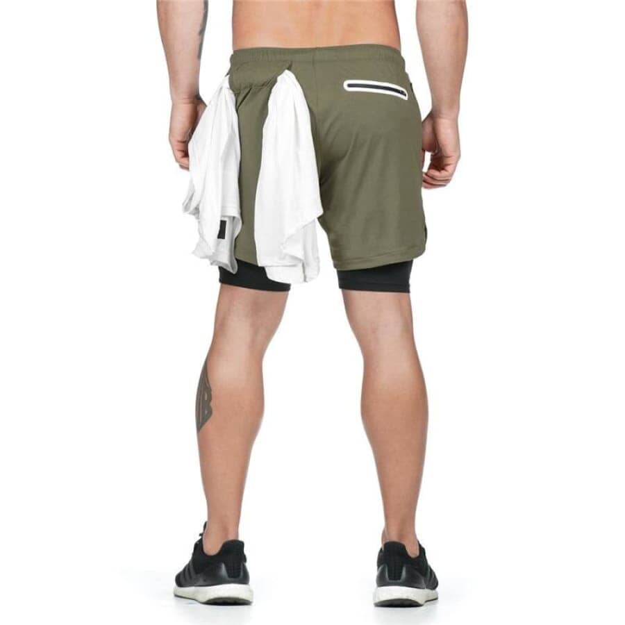 Short Esportivo Para Treino 2 em 1  Air Effect  Leve e Confortável