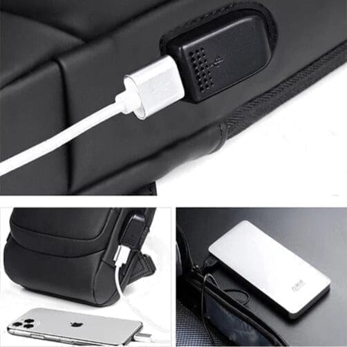 Mochila Anti-Furto  Slim Bag com Senha e Carregador USB