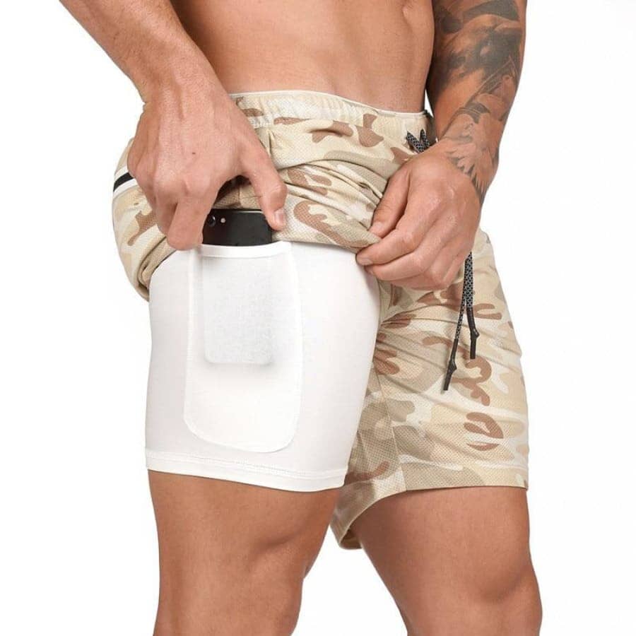 Short Esportivo Para Treino 2 em 1  Air Effect  Leve e Confortável