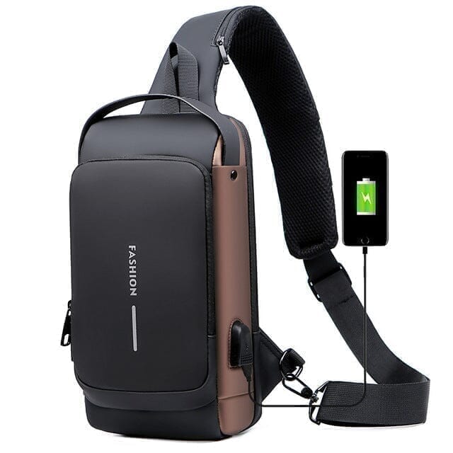 Mochila Anti-Furto  Slim Bag com Senha e Carregador USB